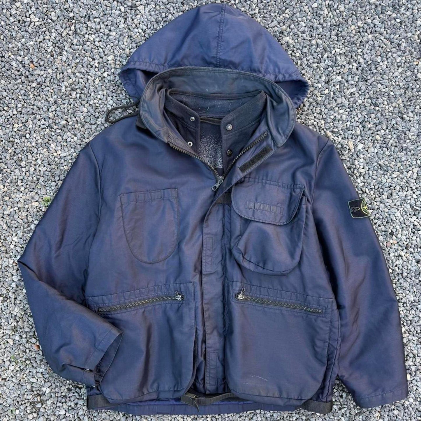 1995 Stone Island Formula Steel Dutch Rope Jacket in Navy (L)