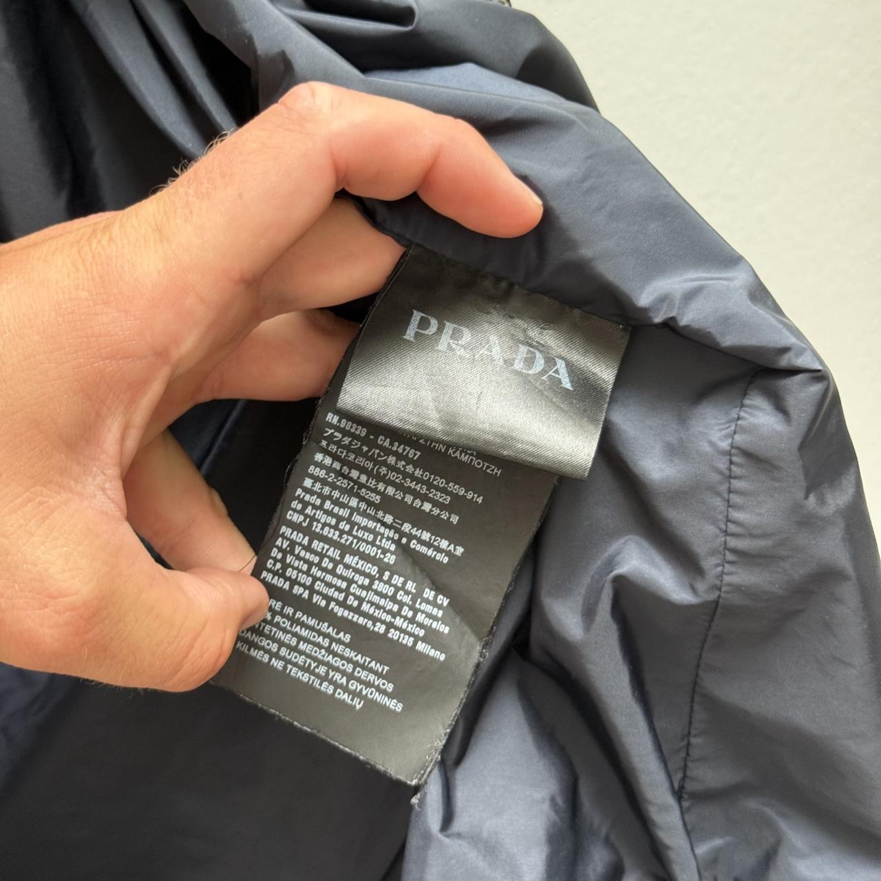 Prada Nylon Windbreaker Jacket in Navy (XL)
