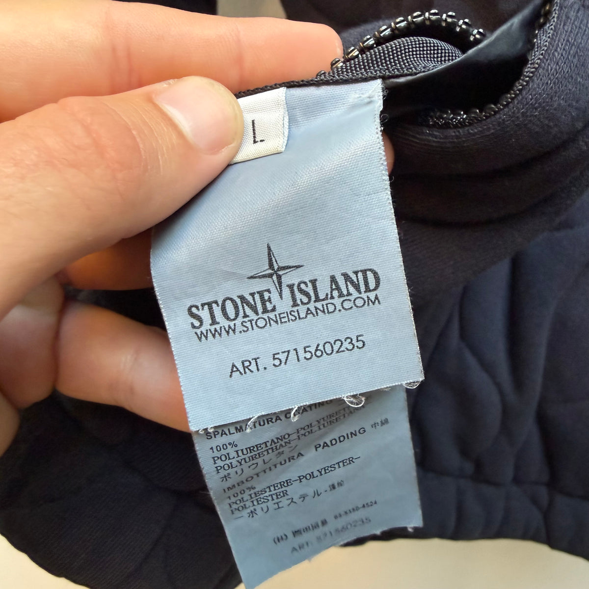 Stone Island 2000s Reversible Quilted Puffer Jacket – Deep Navy Blue