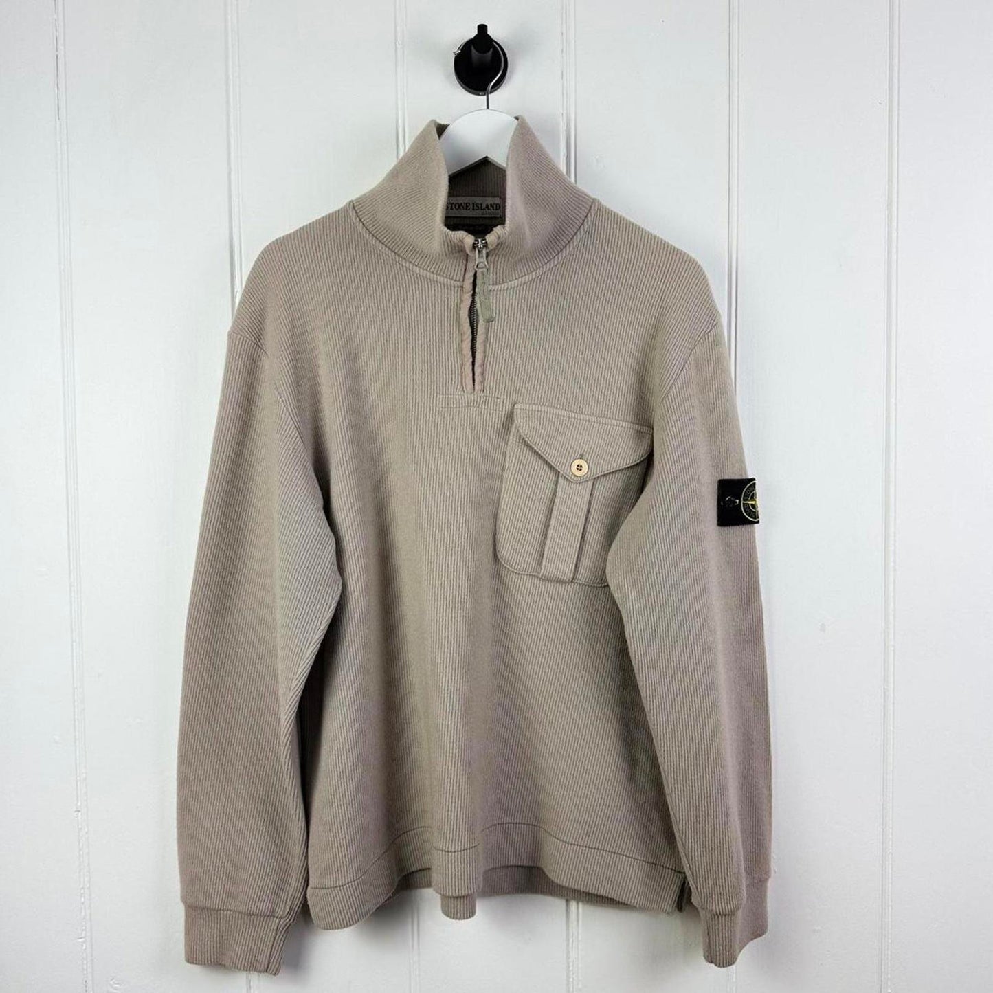Early 2000’s Stone Island Ribbed Q Zip (M)