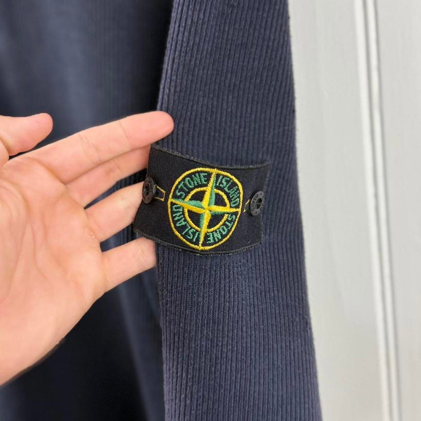 Stone Island Quarter Zip Knit Navy (M)