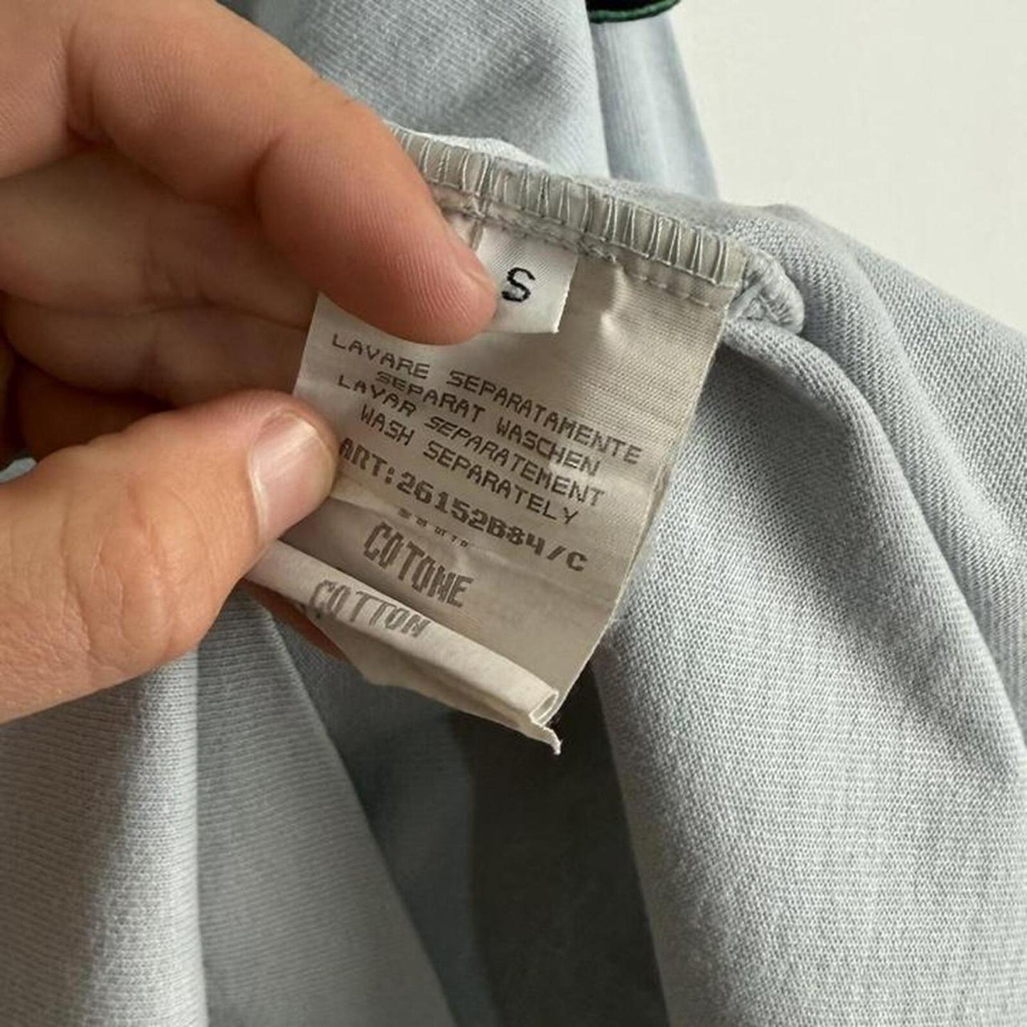 1996 Stone Island Mock Neck Long Sleeve T-Shirt (S)