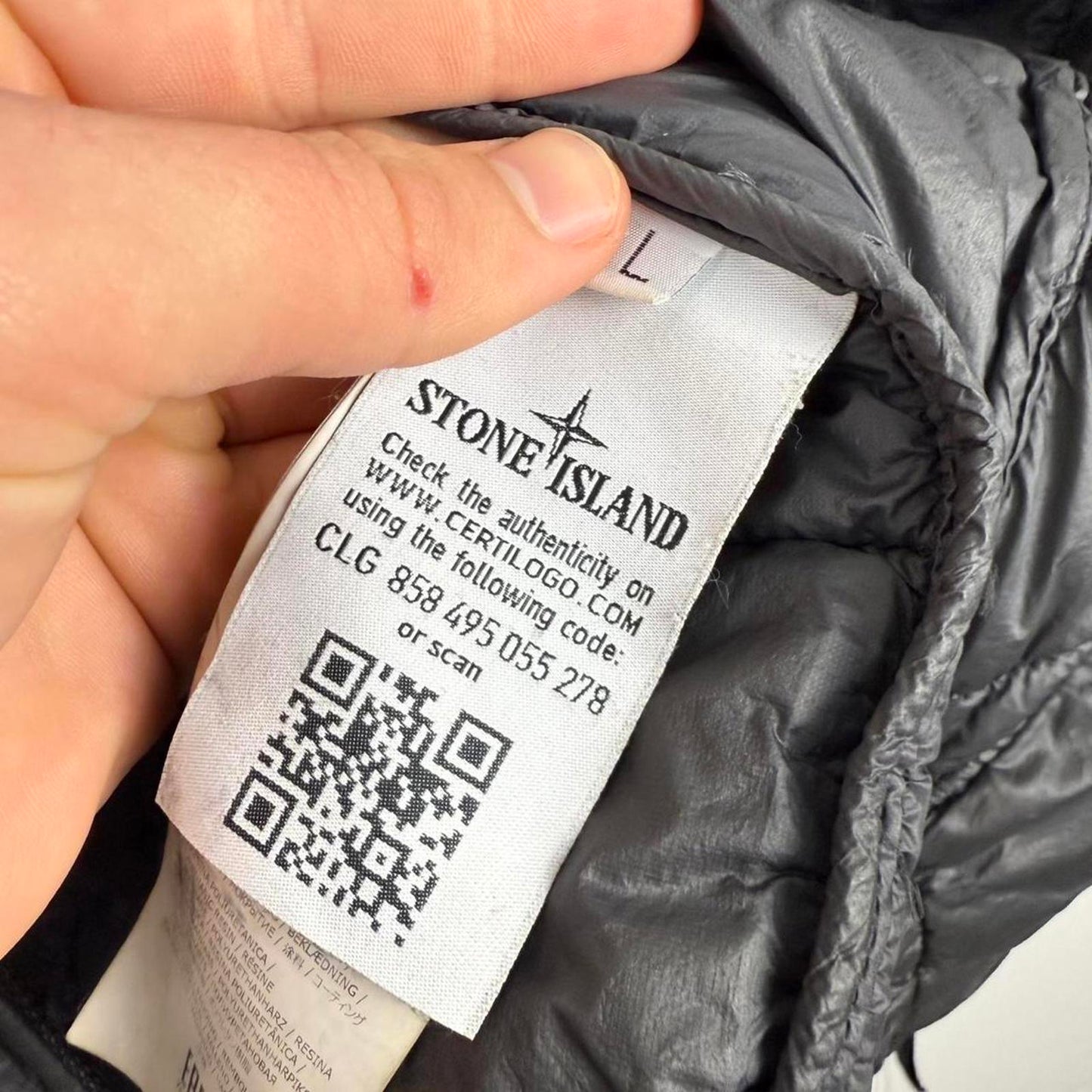Stone Island Garment Dyed Quilted Micro Yarn Jacket (L)
