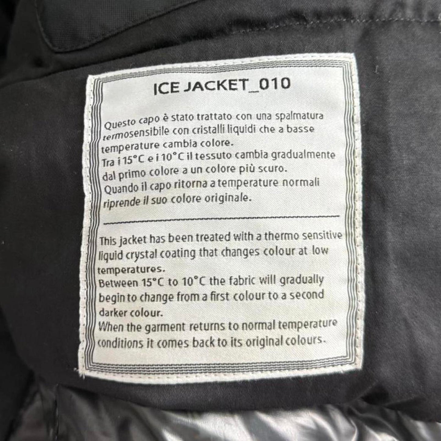 Stone Island Ice Jacket – Ice Blue Thermochromic (L)