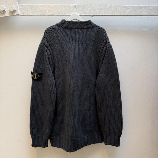 2001 Stone Island Chunky Wool Knit Jumper (XXL)