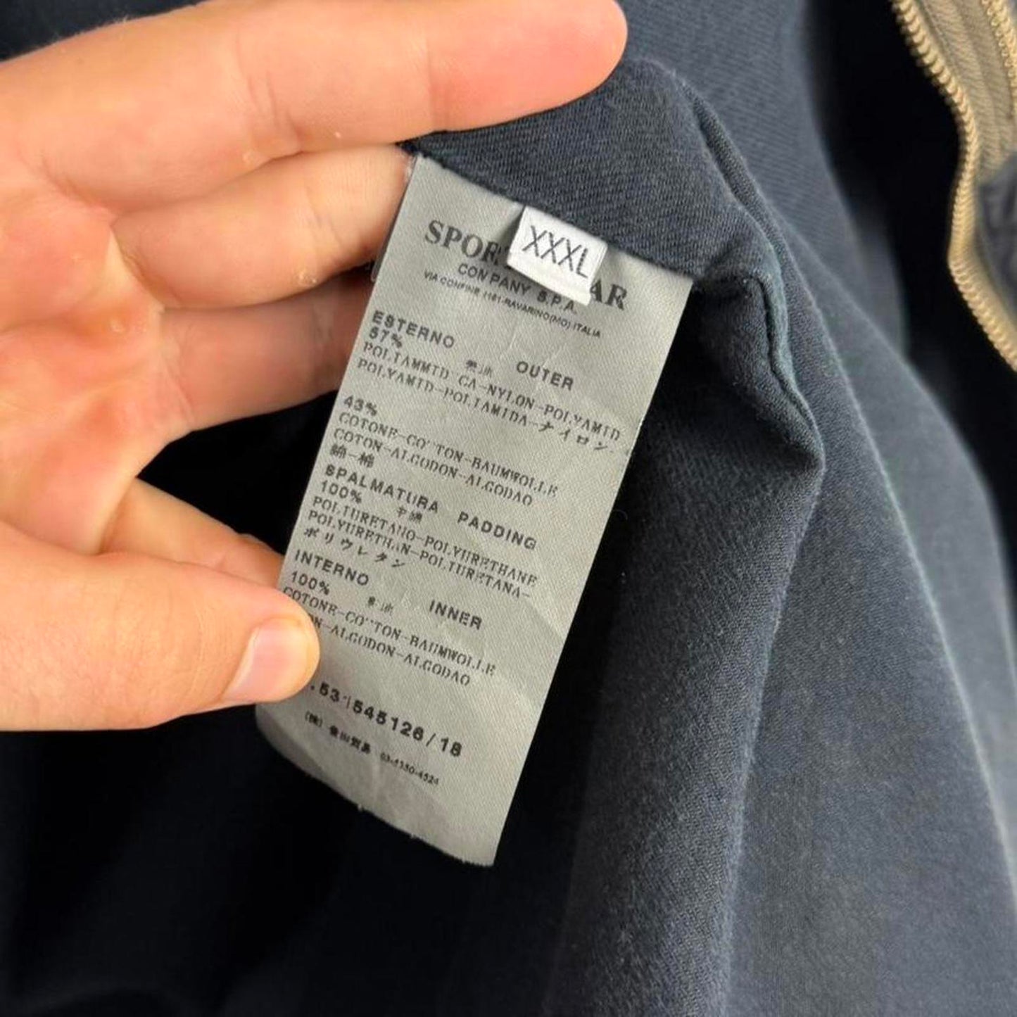 00s Stone Island Resin Cotton Jacket in Black (3XL)