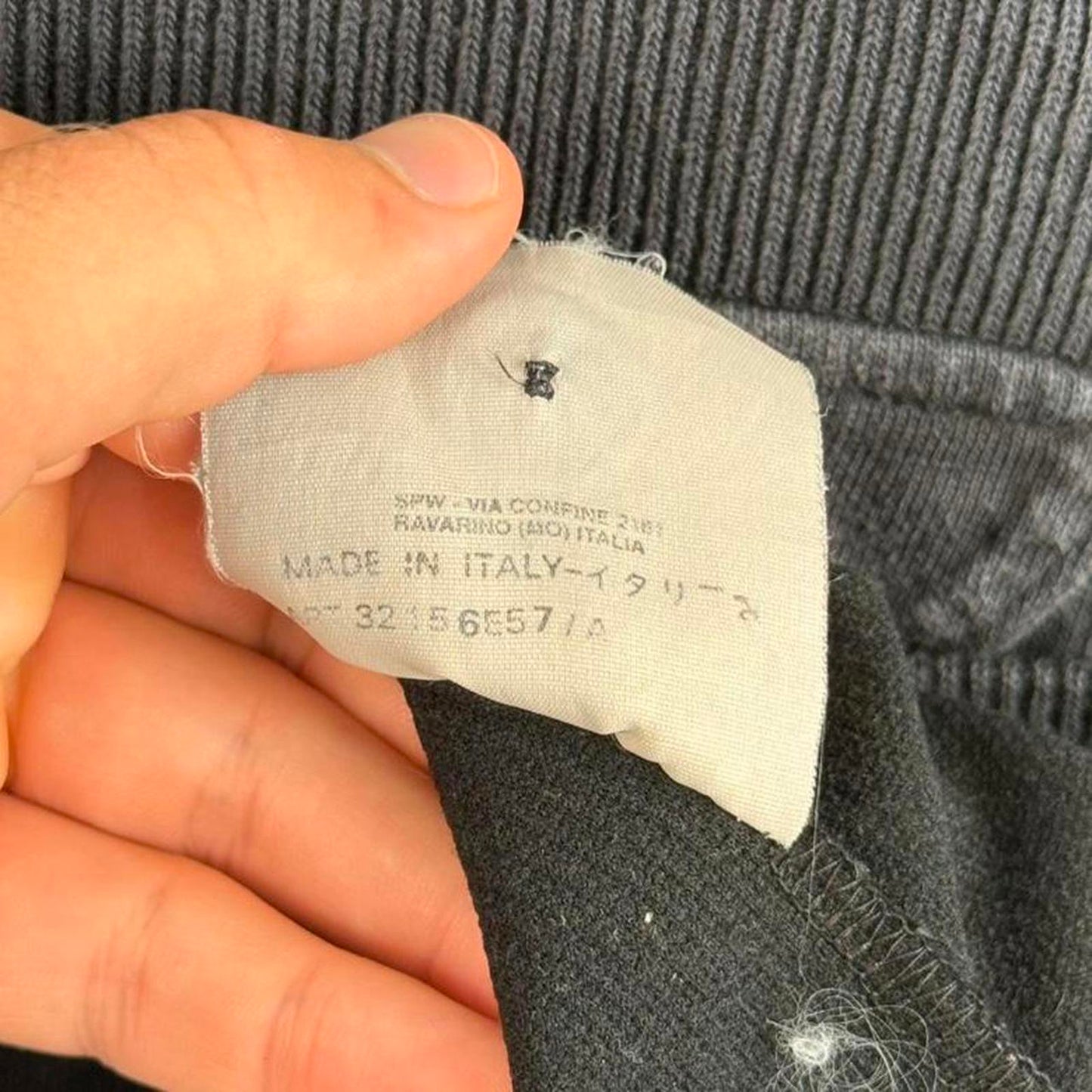 Early 2000’s Stone Island Ribbed Cotton Zip Jumper (XL)