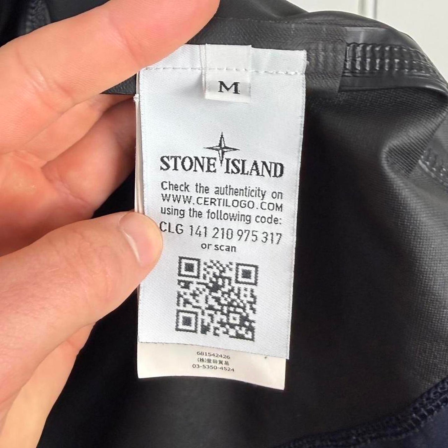 Stone Island Light Soft Shell Jacket Navy (M)