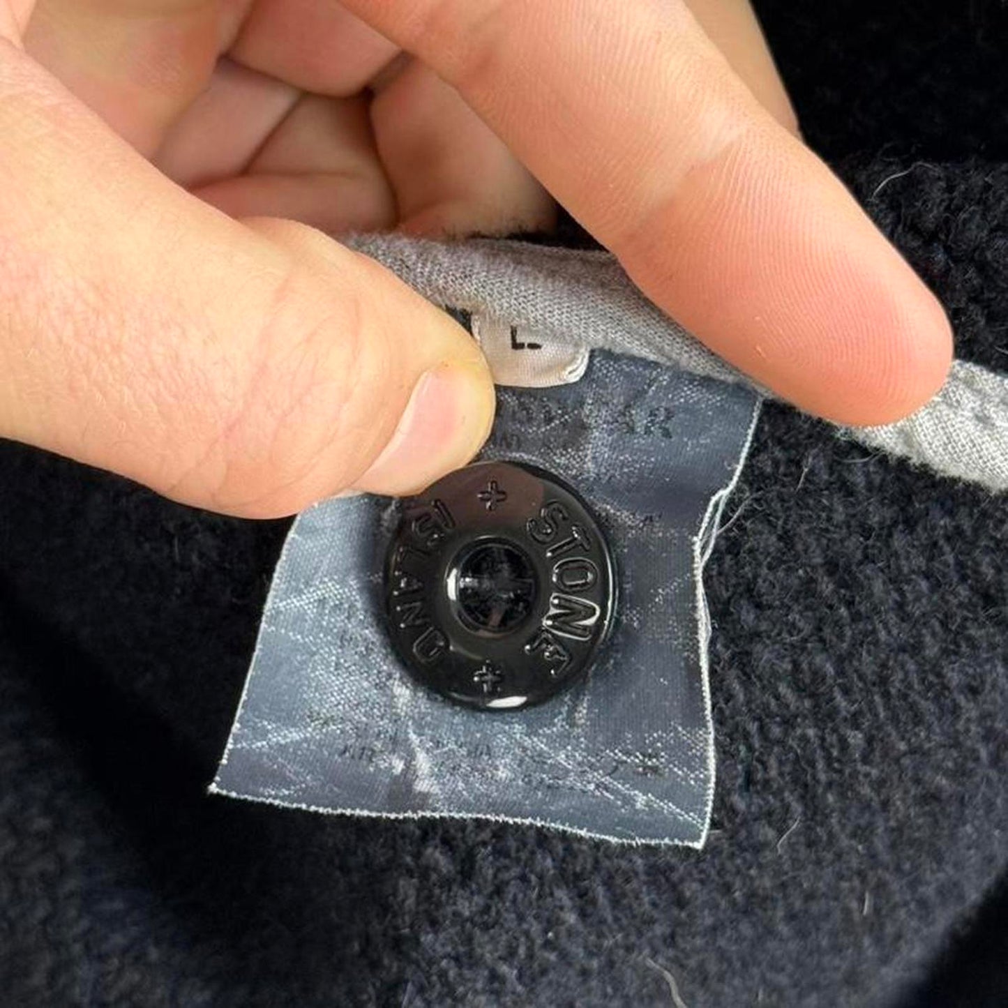 Stone Island 2000s Wool Knit Jacket (L)