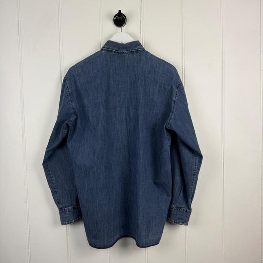 Stone Island Denim Logo Shirt Blue (M)