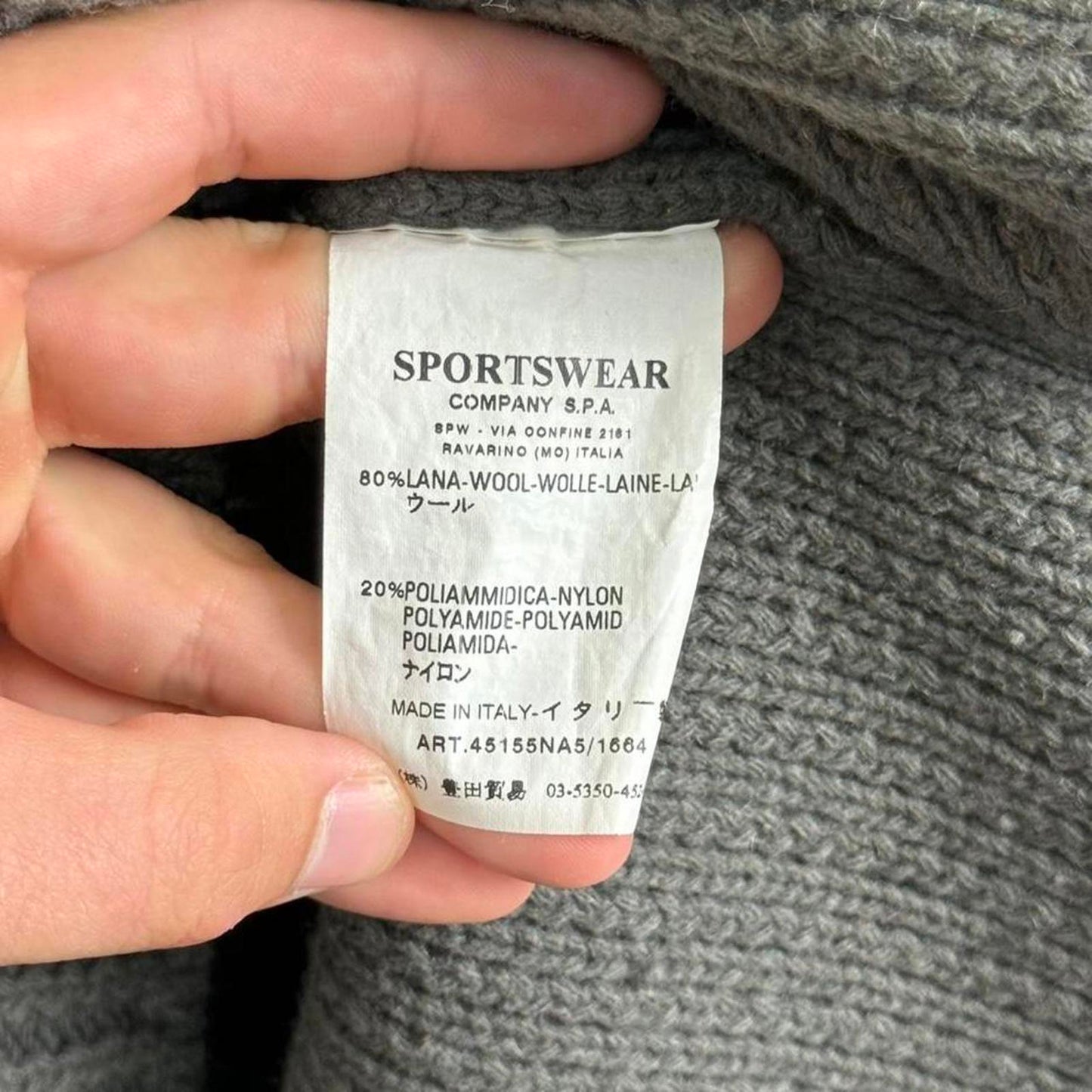 Mid 00s Stone Island Chunky Knit Jumper (XL)