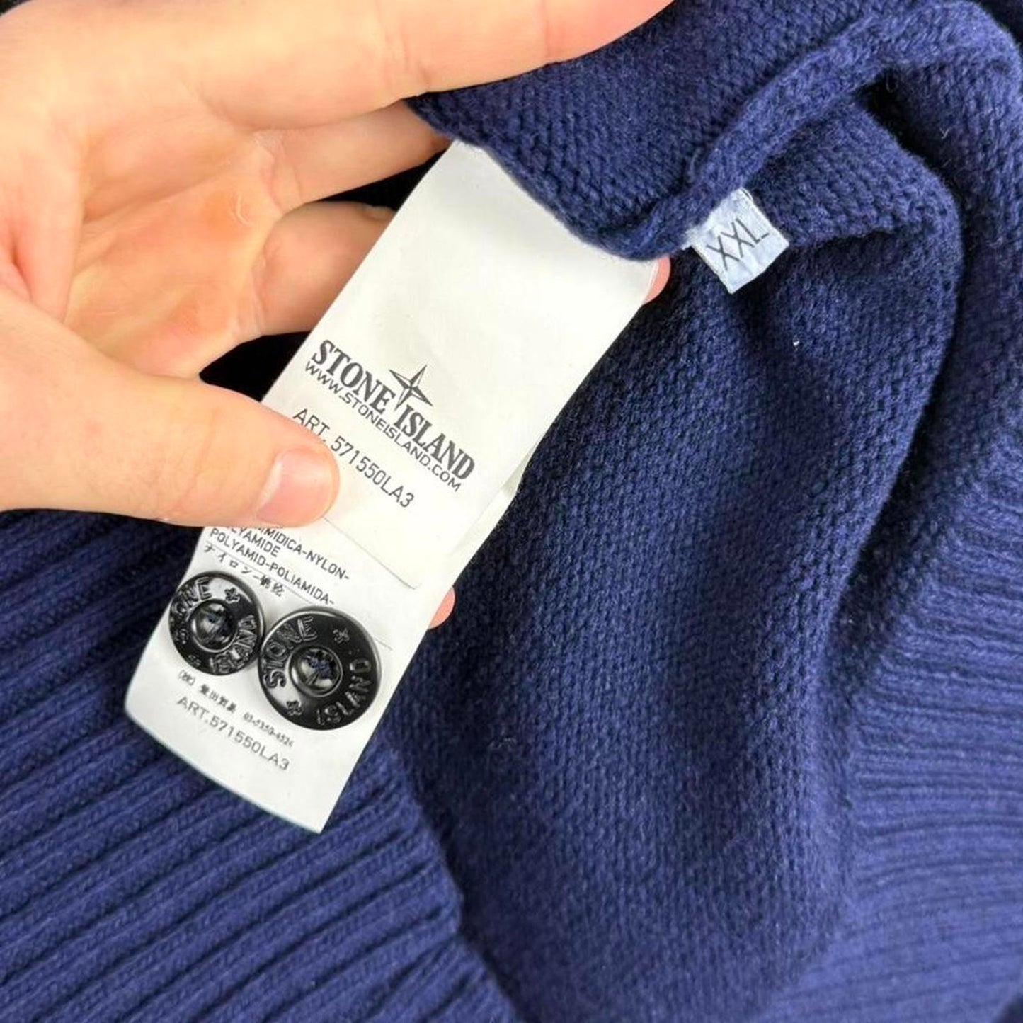 Stone Island Ribbed Knit Cardigan (XL)