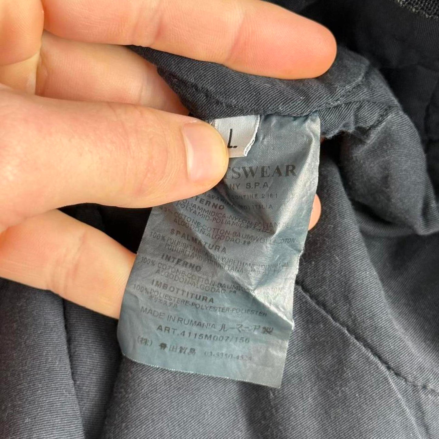 Stone Island Quilted Hooded Jacket (L)