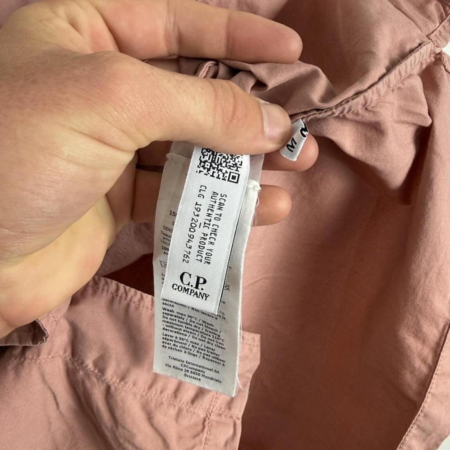 CP Company Logo Pocket Shirt Dusty Pink (M)