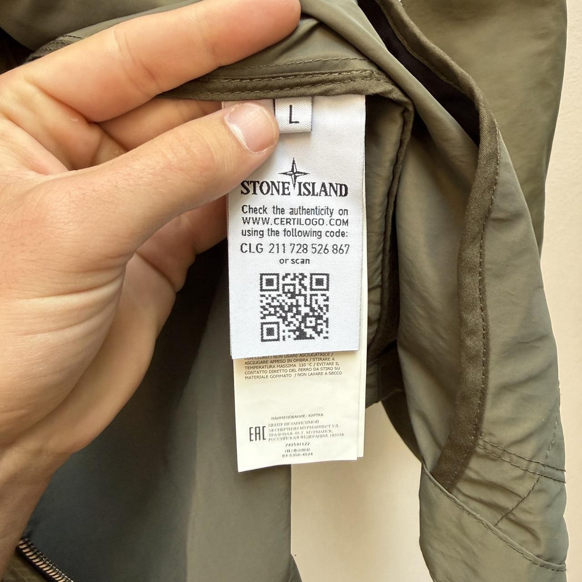 Stone Island Micro Reps Hooded Parka Jacket (L)