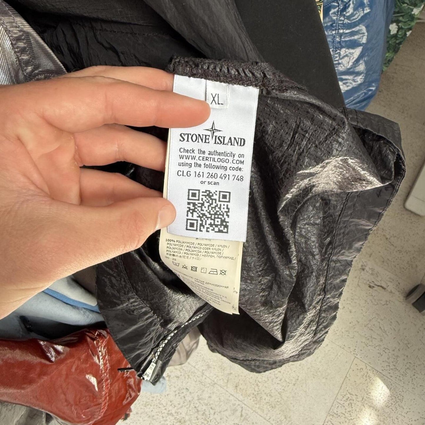 Stone Island Nylon Ripstop Overshirt Black (XL)