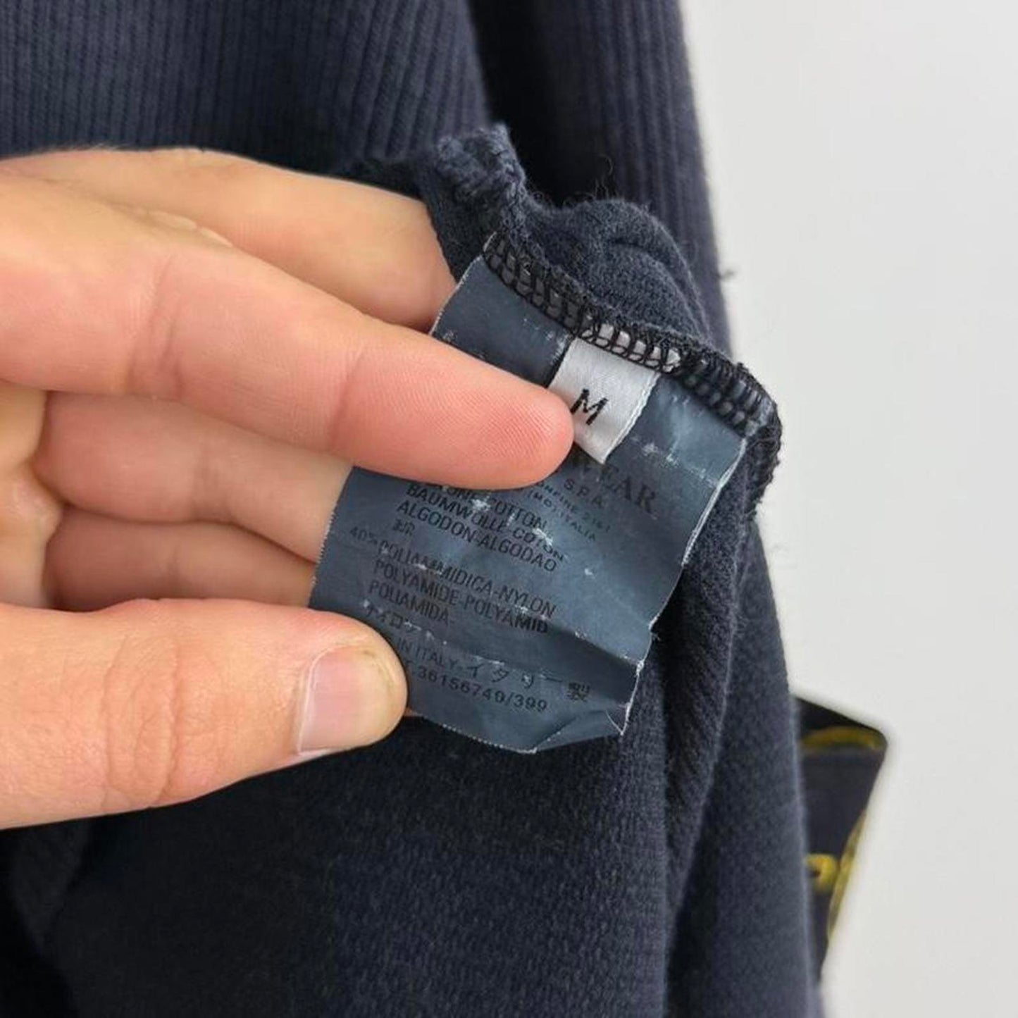 Stone Island Quarter Zip Knit Navy (M)