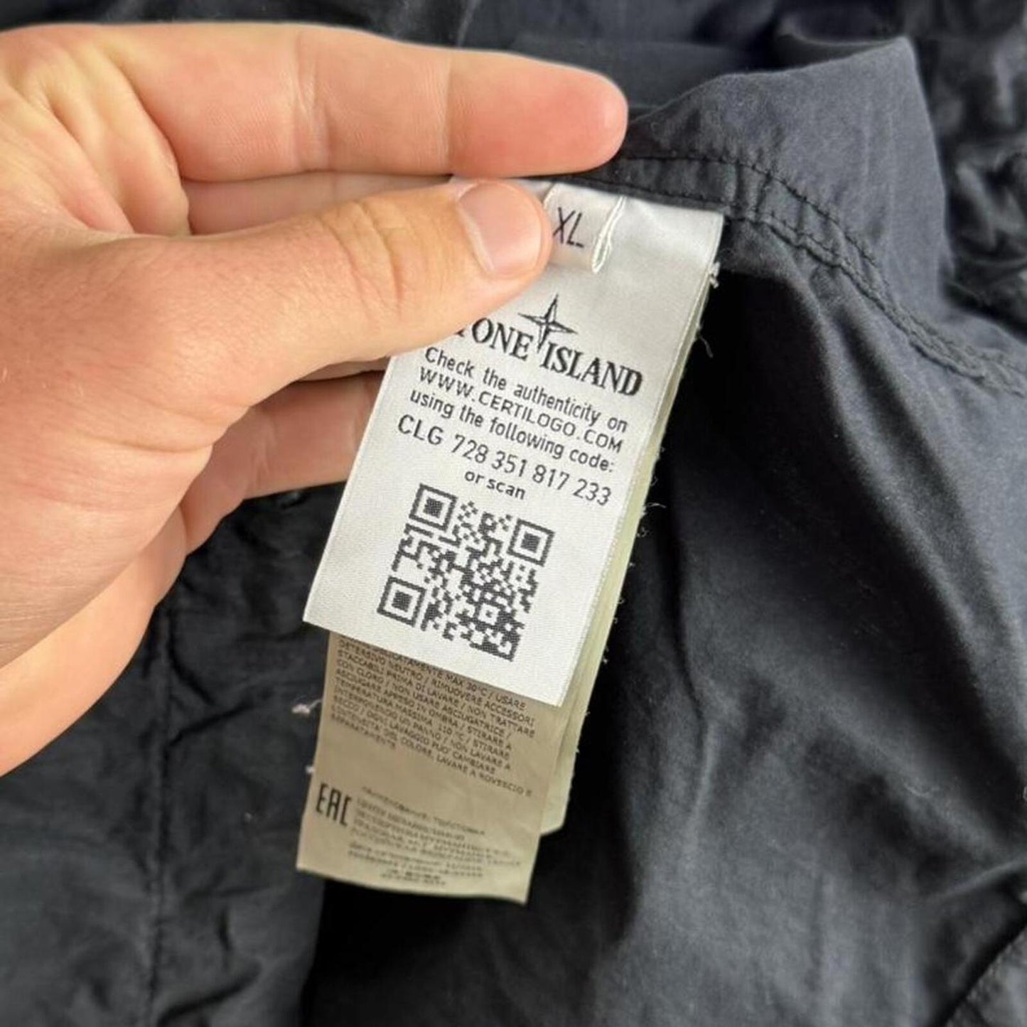 Stone Island Ghost Smock Jacket Black (XL)