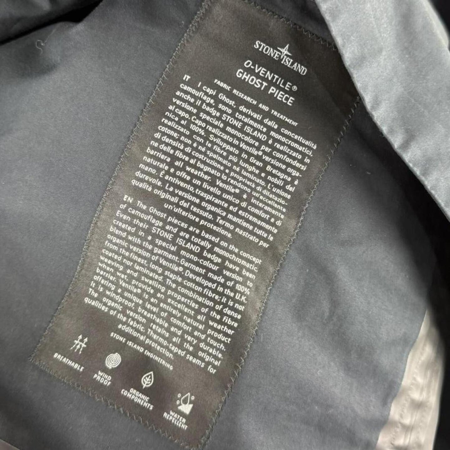 Stone Island Ghost O-Ventile Smock Black (L)