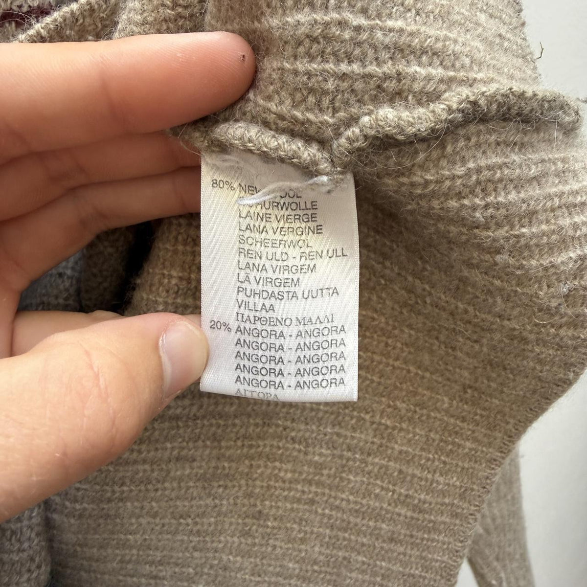 Burberry Vintage Nova Check Knit Jumper Beige (M)