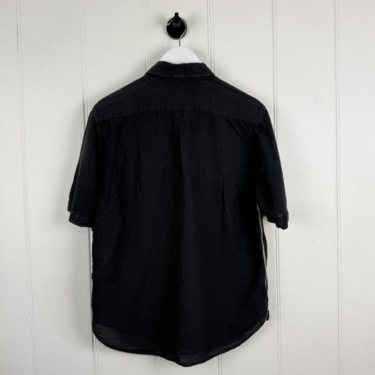 Stone Island 2000s Linen Blend Short Sleeve Shirt (L)