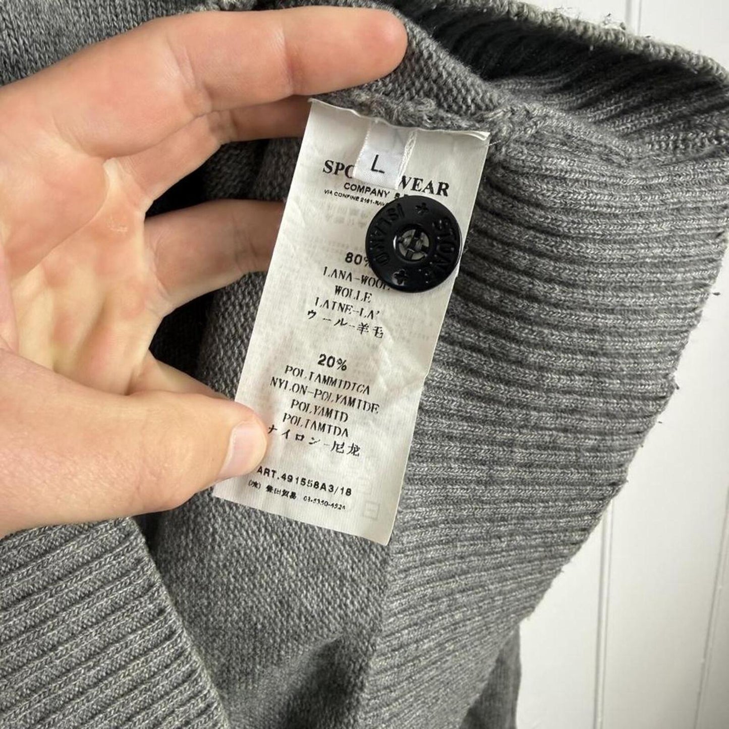 Stone Island Wool Blend Knit Jumper (L)
