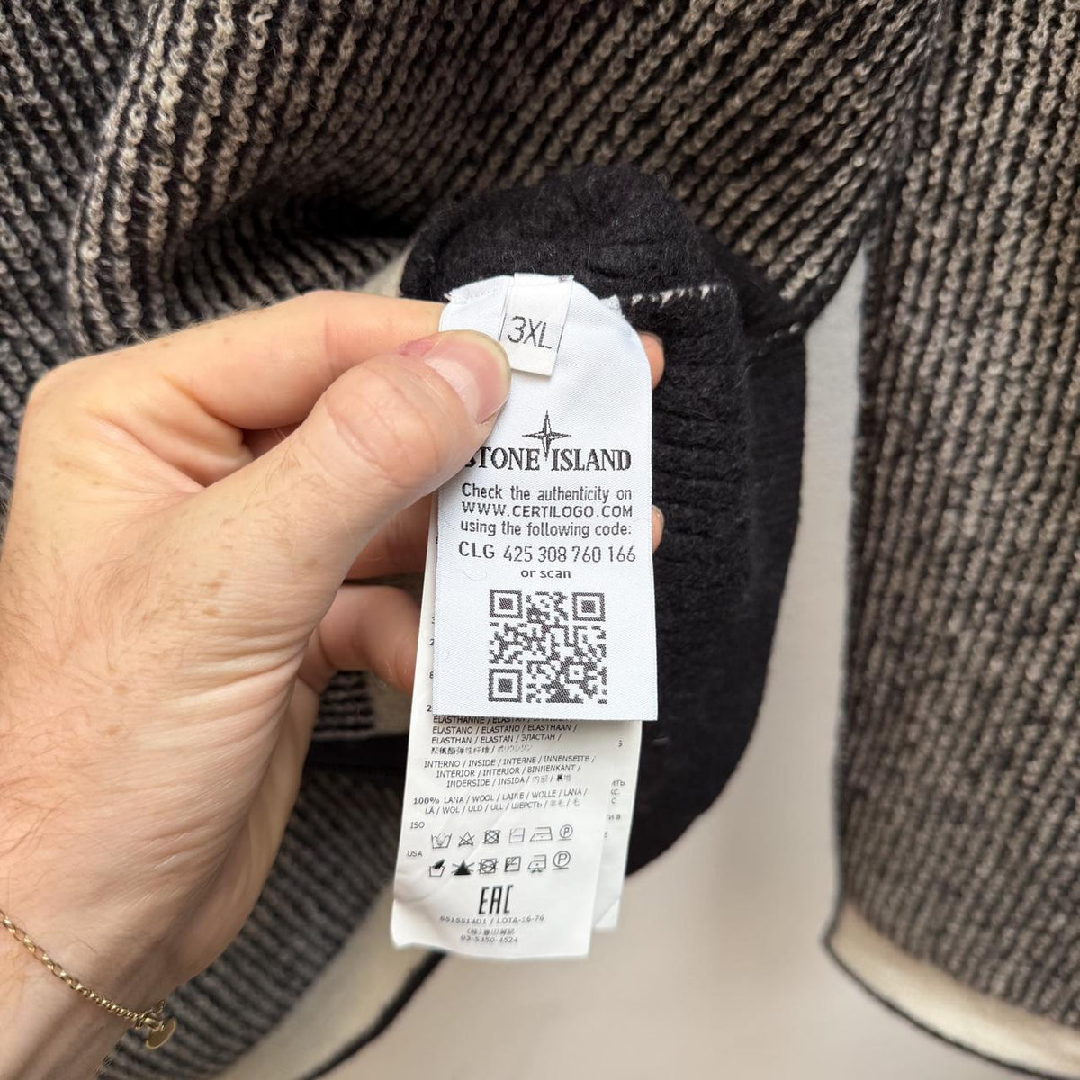 Stone Island Heavy Knit Hoodie (XL)