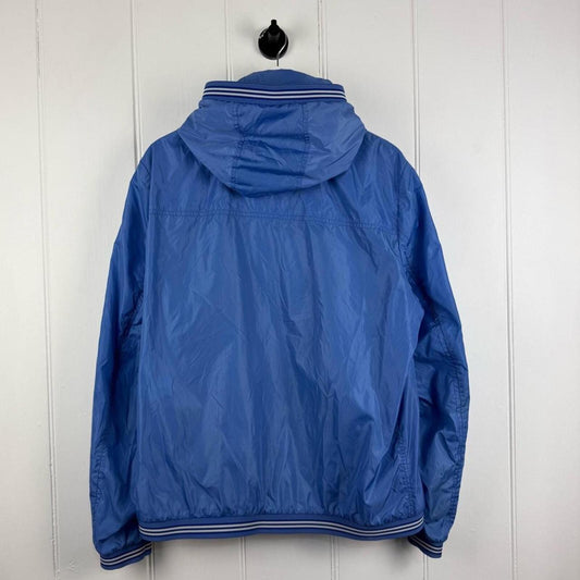 Moncler Hooded Lightweight Jacket Blue (XL)