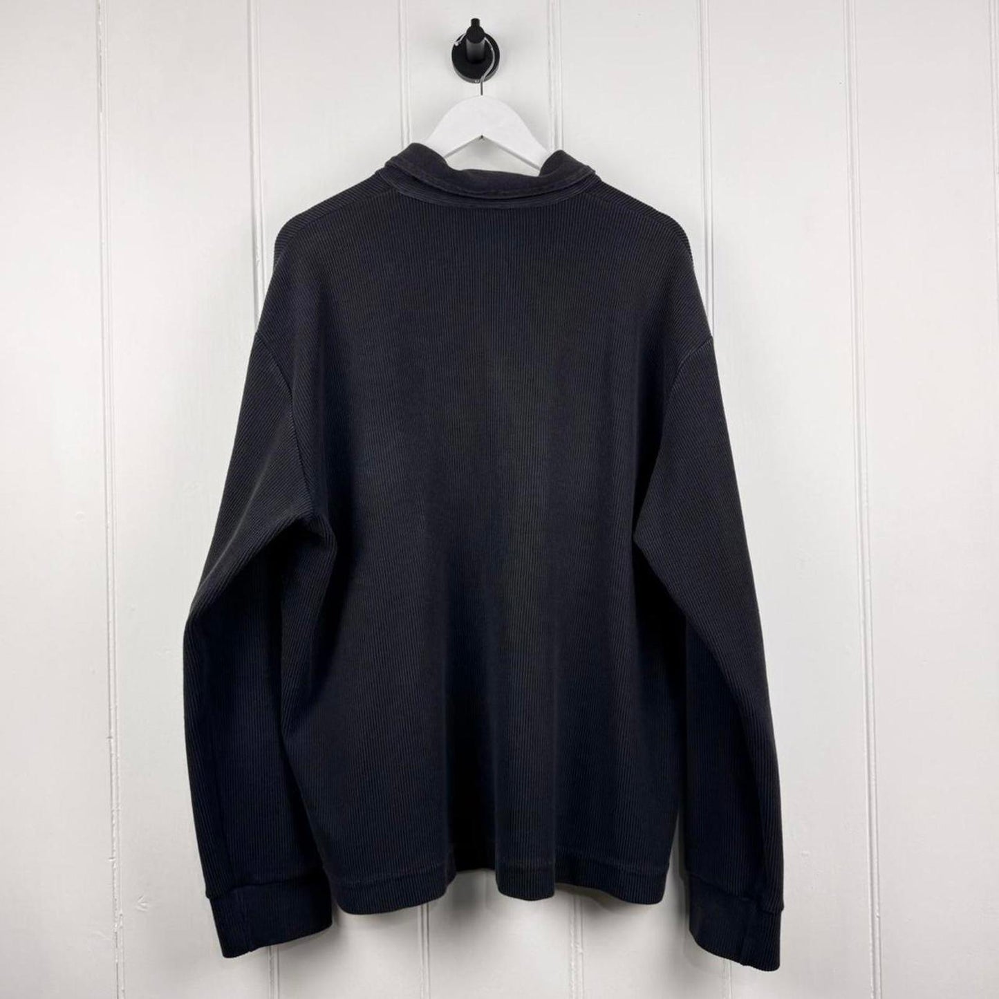 Early 2000’s Stone Island Ribbed Cotton Zip Jumper (XL)