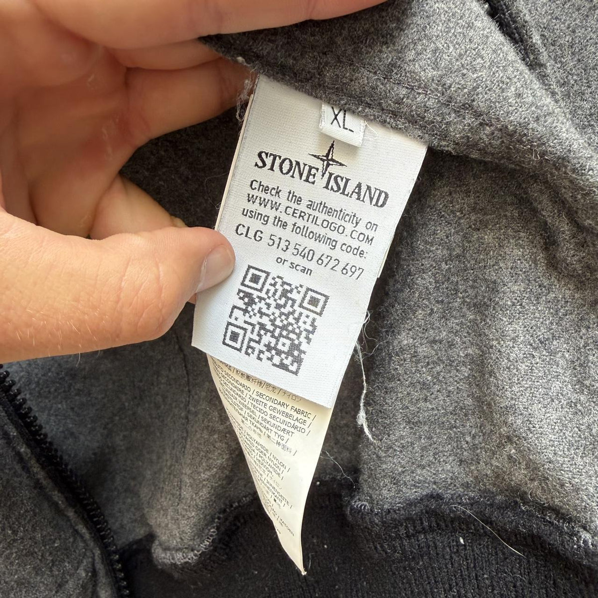 Stone Island Melange Wool Poly Jacket (L)