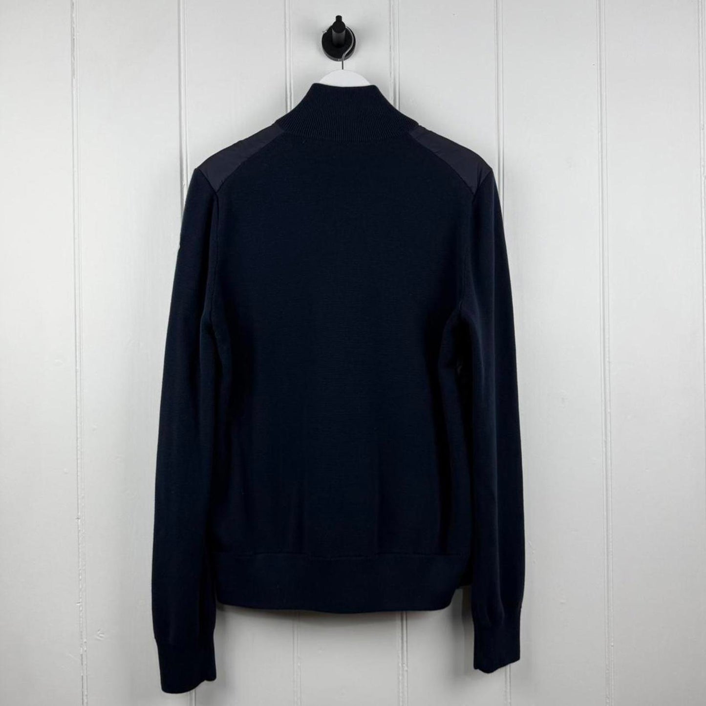 Navy Blue Moncler Tricot Knit Jumper (L)