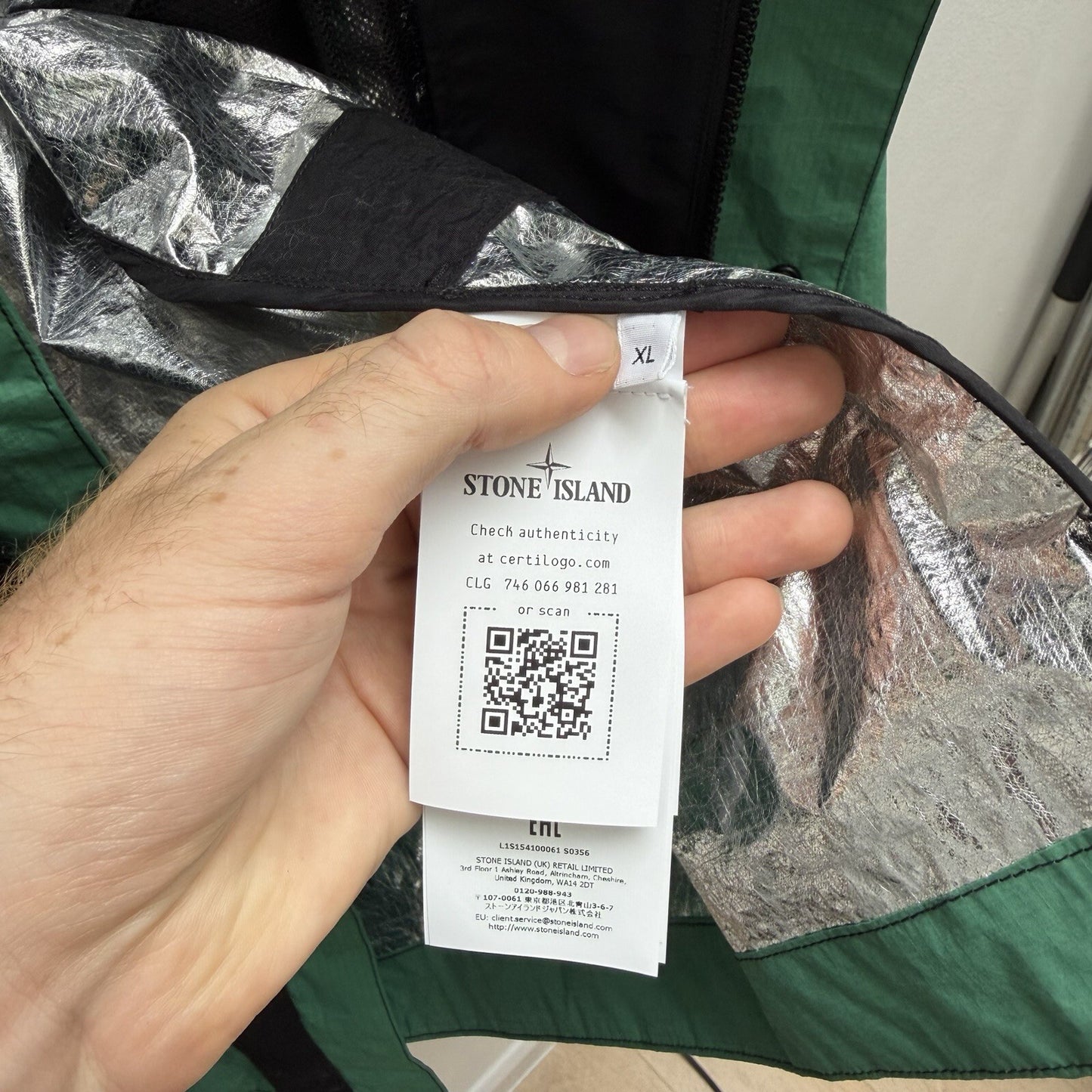 Stone Island Metal Lamina Ripstop Heat Reactive Jacket (XL)