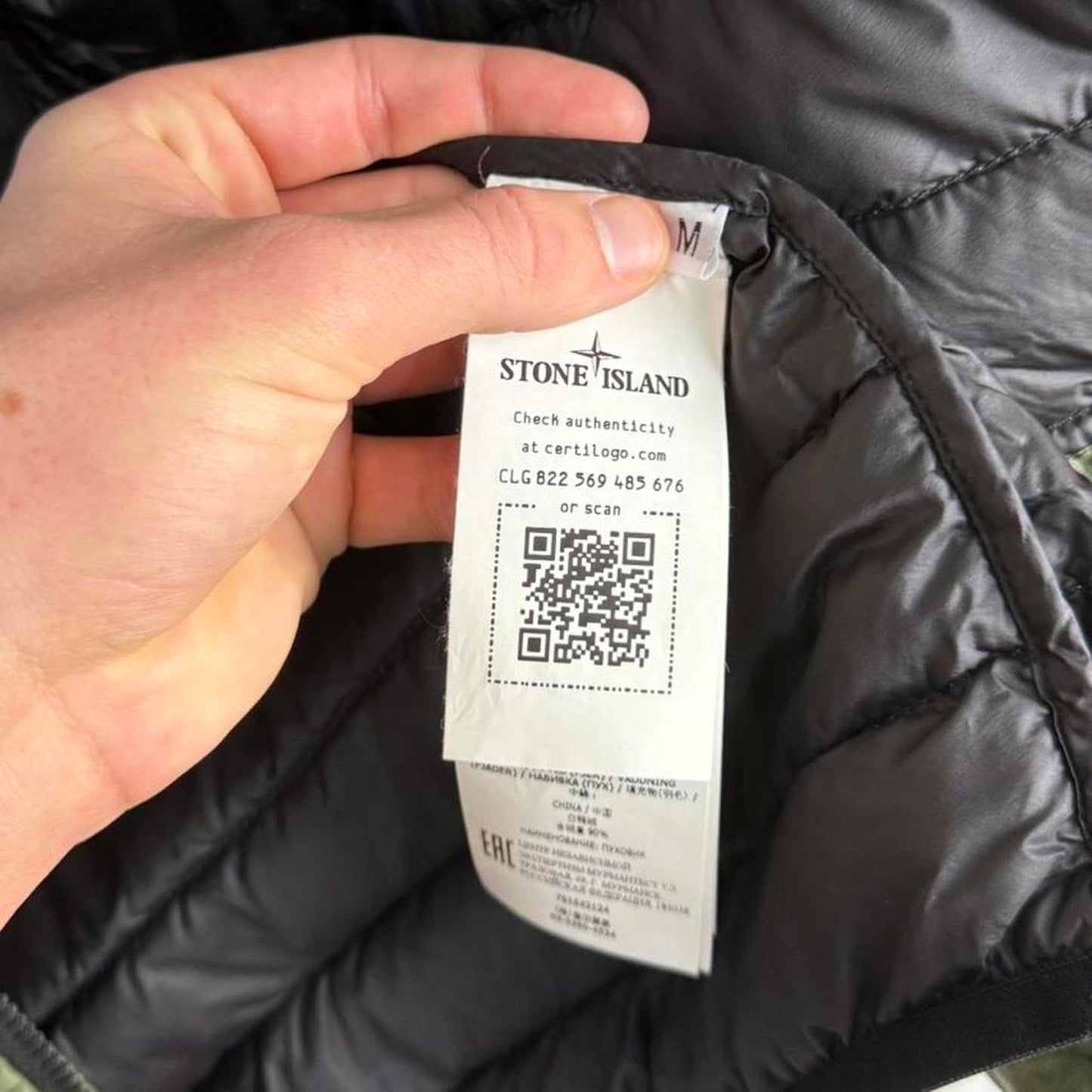 Stone Island Bio-Based Ripstop Nylon Down Jacket (M)