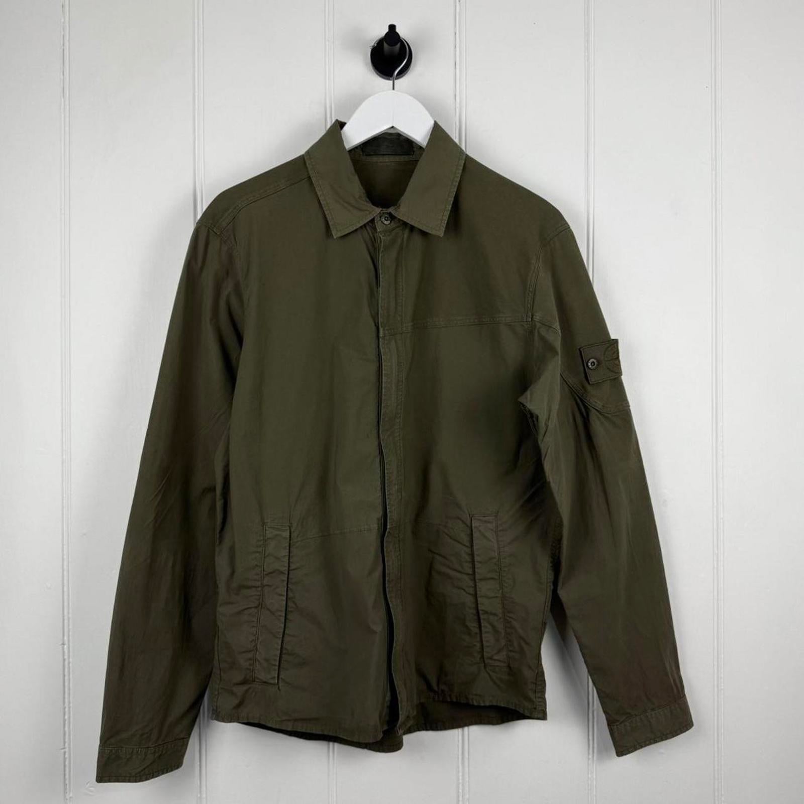 Stone Island Ghost Piece Overshirt Jacket Olive (M) – fordgarmz
