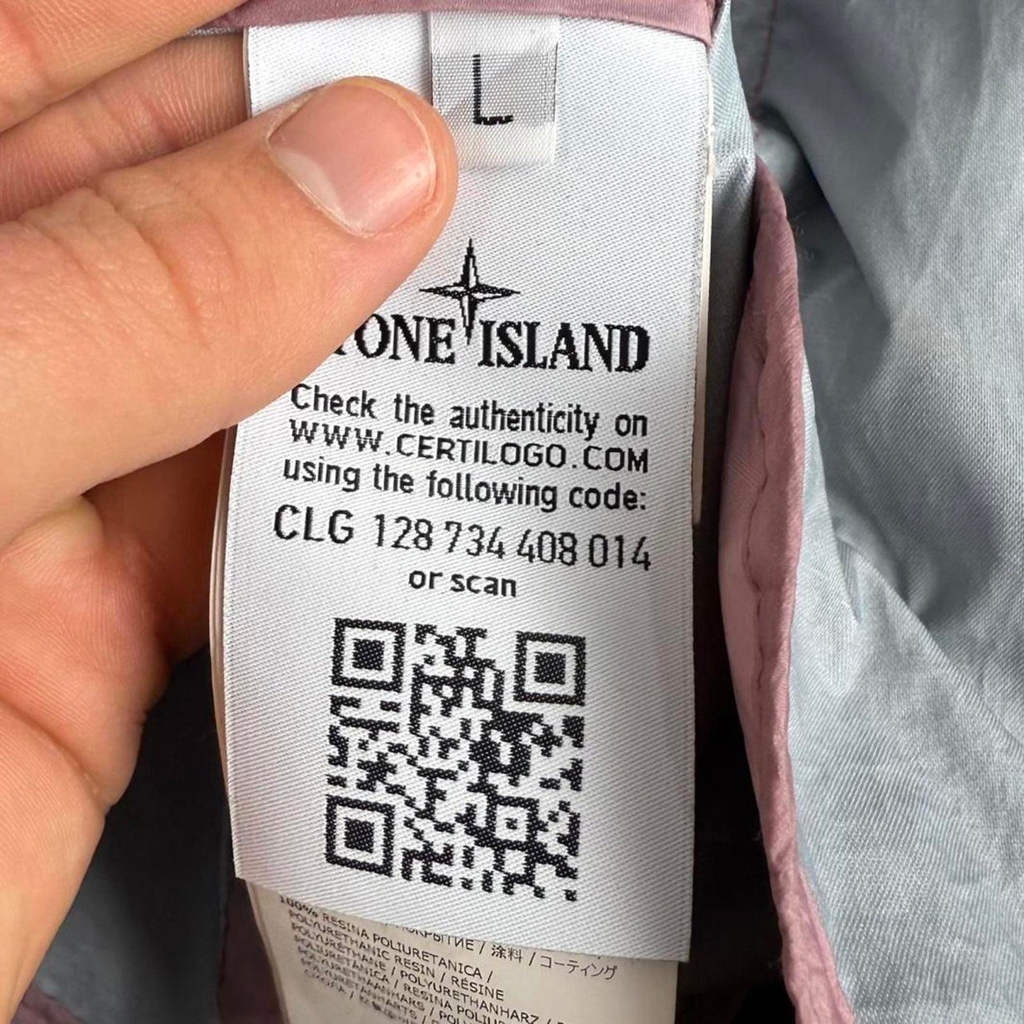 Stone Island Membrana 3L TC Jacket Pink (L)
