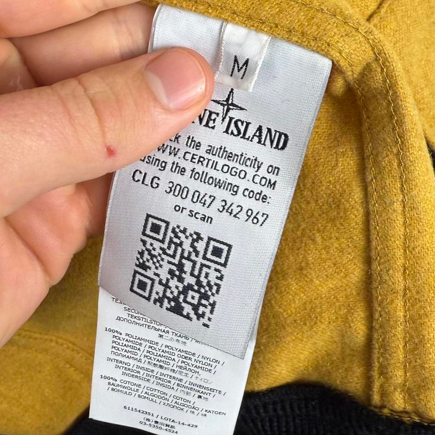 Stone Island Mélange Wool Poly Hooded Jacket (M)