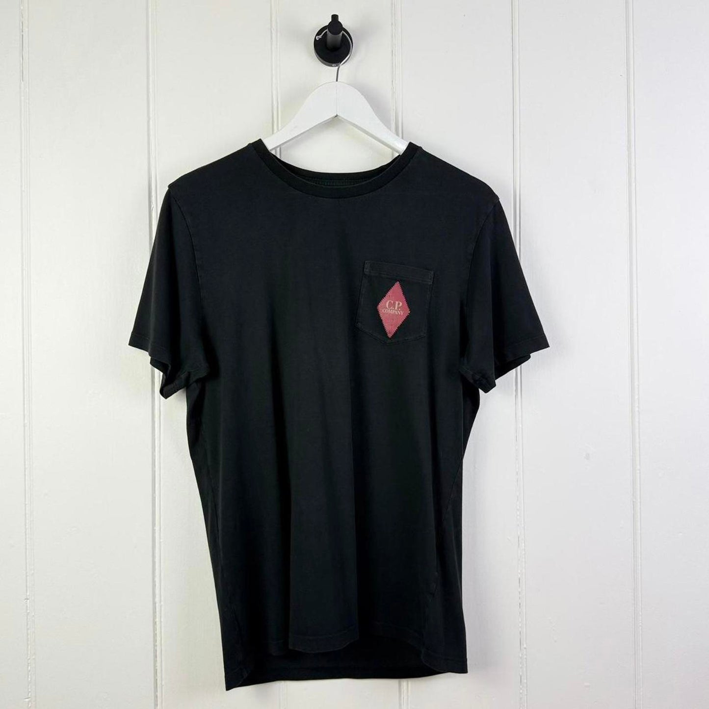 C.P. Company Black Graphic T-Shirt (M)