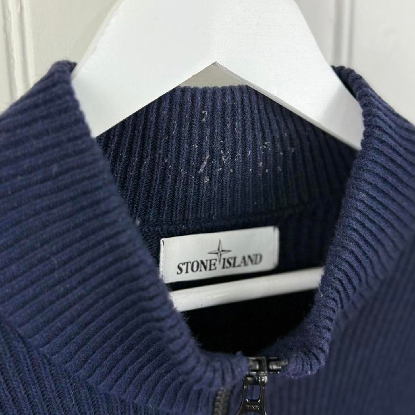 Stone Island Full Zip Knit Jumper (XL)