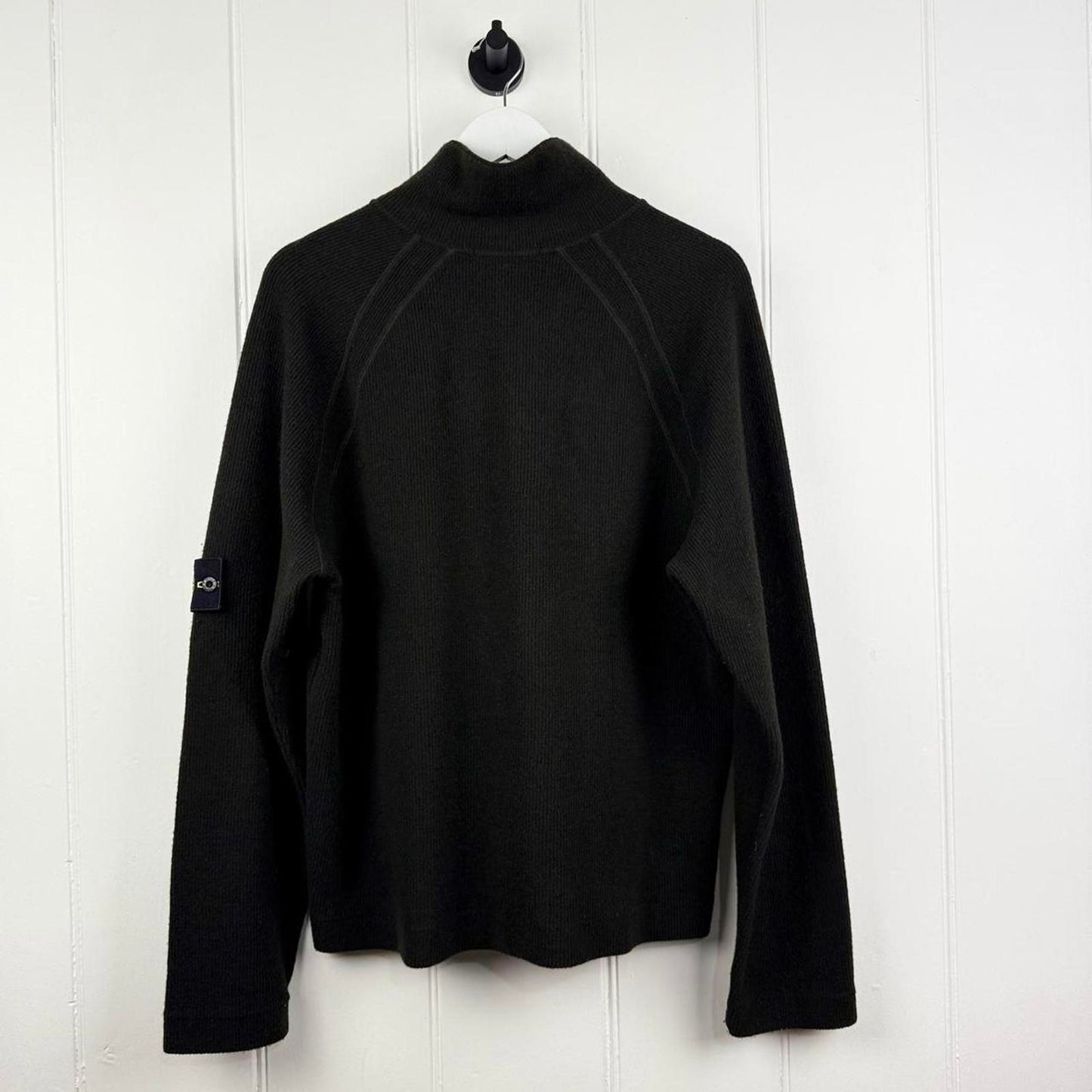 Mid 00s Khaki Green Stone Island Knit Jumper (L)