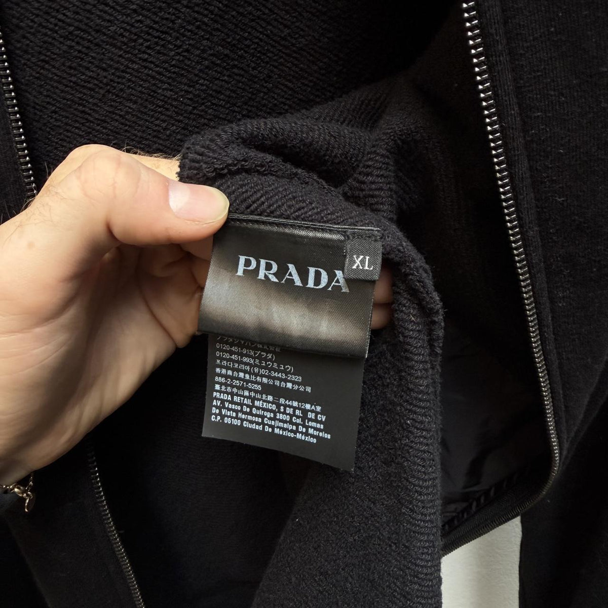 Prada Sport Zip Up Hoodie (XL)