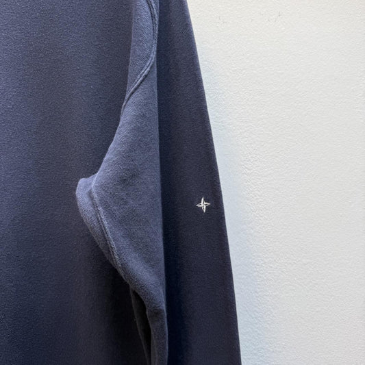 Stone Island Denims Early 2000s Sweatshirt – Navy Blue (L)