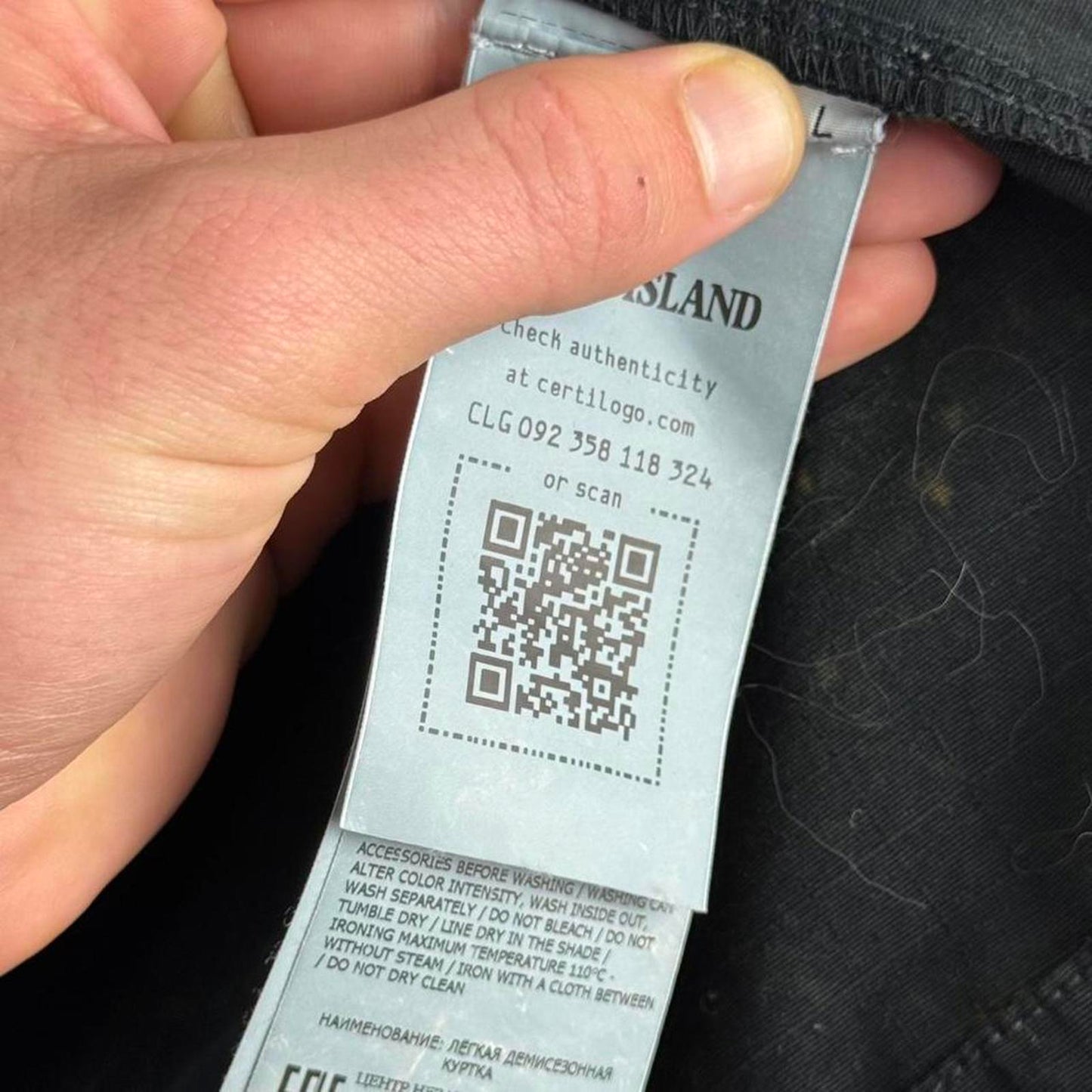 Stone Island Off-Dye OVD Garment-Dyed Field Jacket Black/Antique (L)
