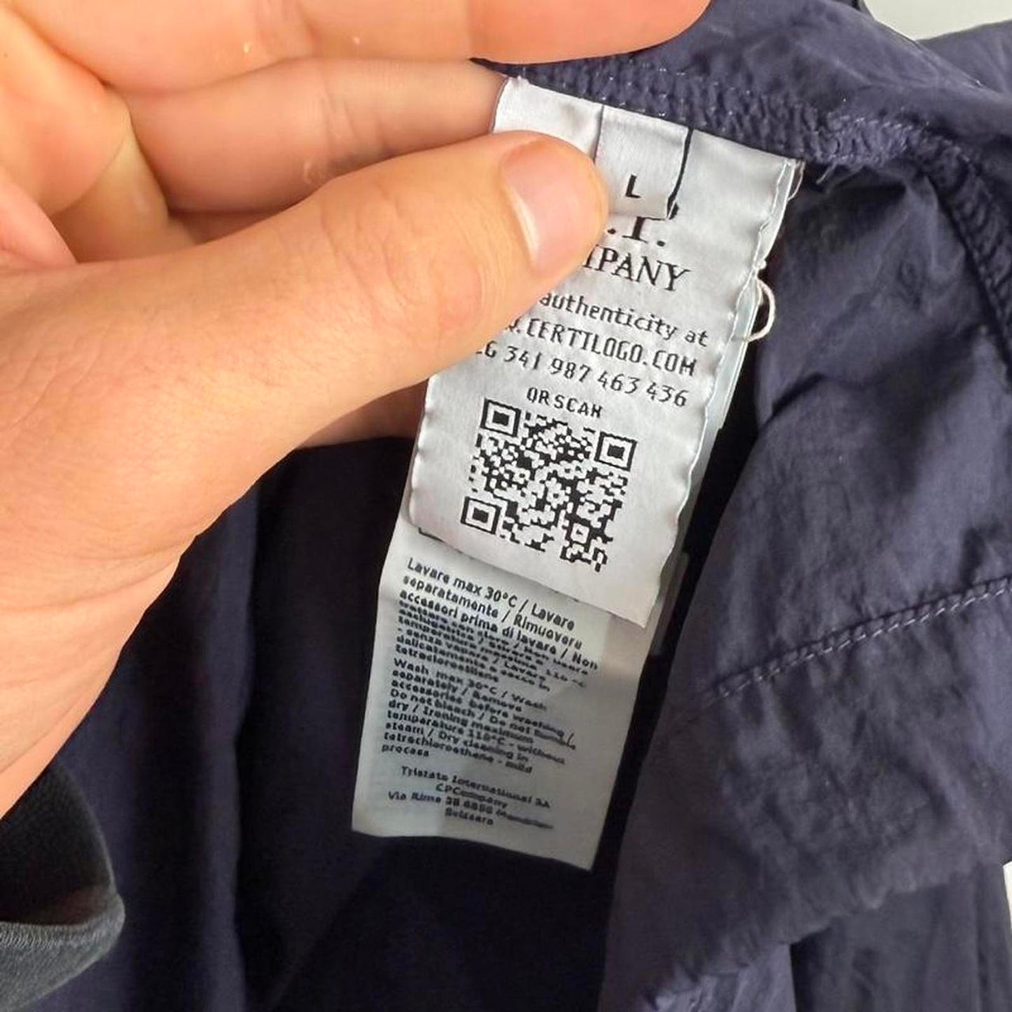 CP Company Nylon Smock Jacket in Navy (L)
