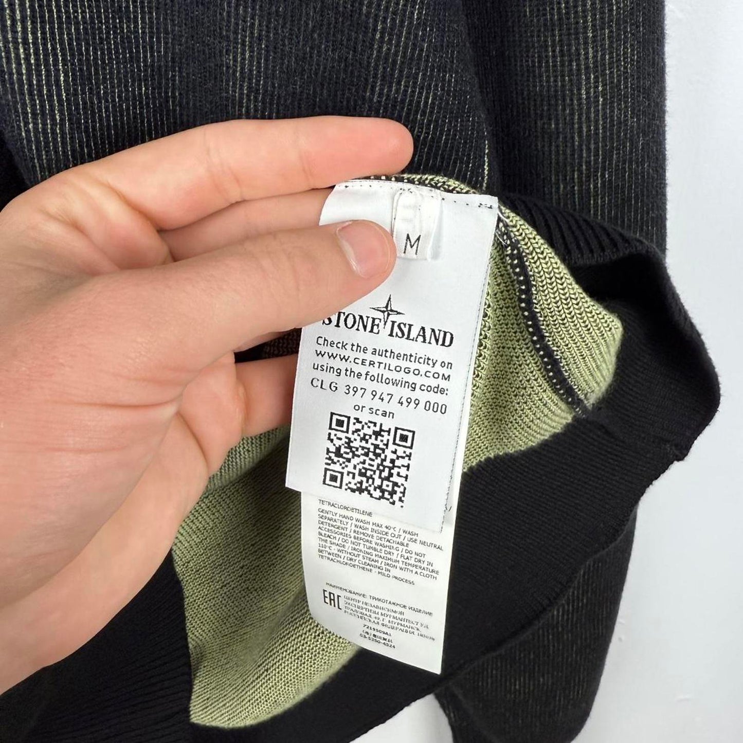 Stone Island Shadow Project Ribbed Cotton Jumper (M)