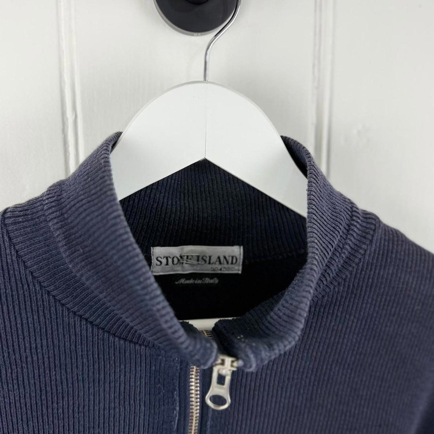 Stone Island Quarter Zip Knit Navy (M)