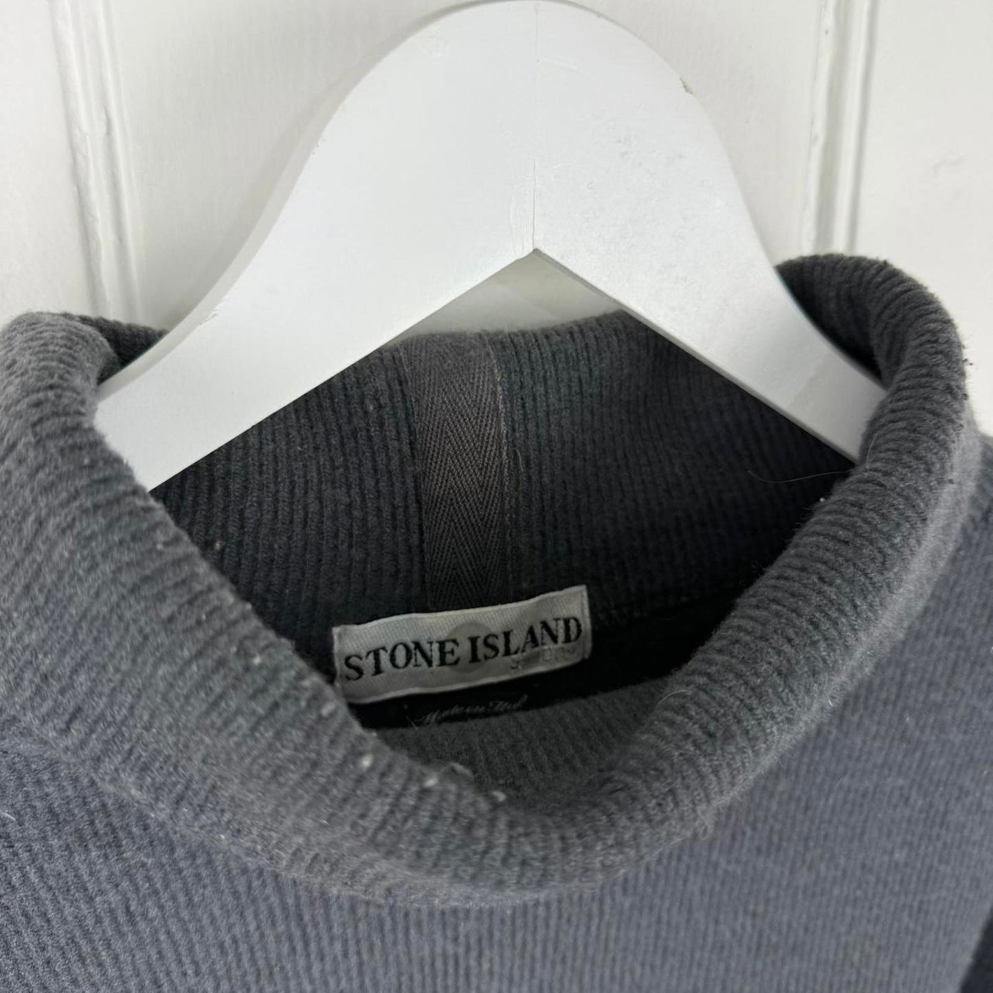Early 00s Stone Island Mock Neck Jumper (XL)