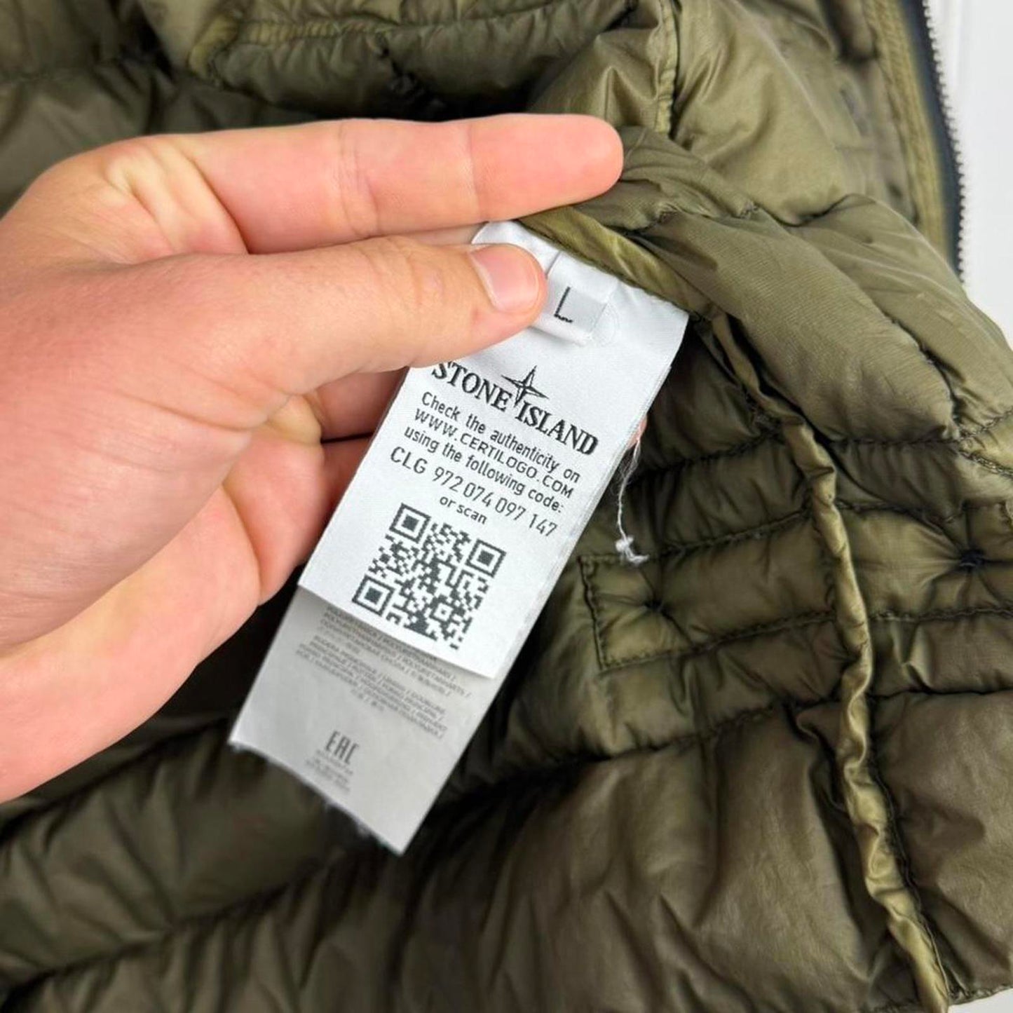 Stone Island Micro Yarn Down Gilet / Vest (L)