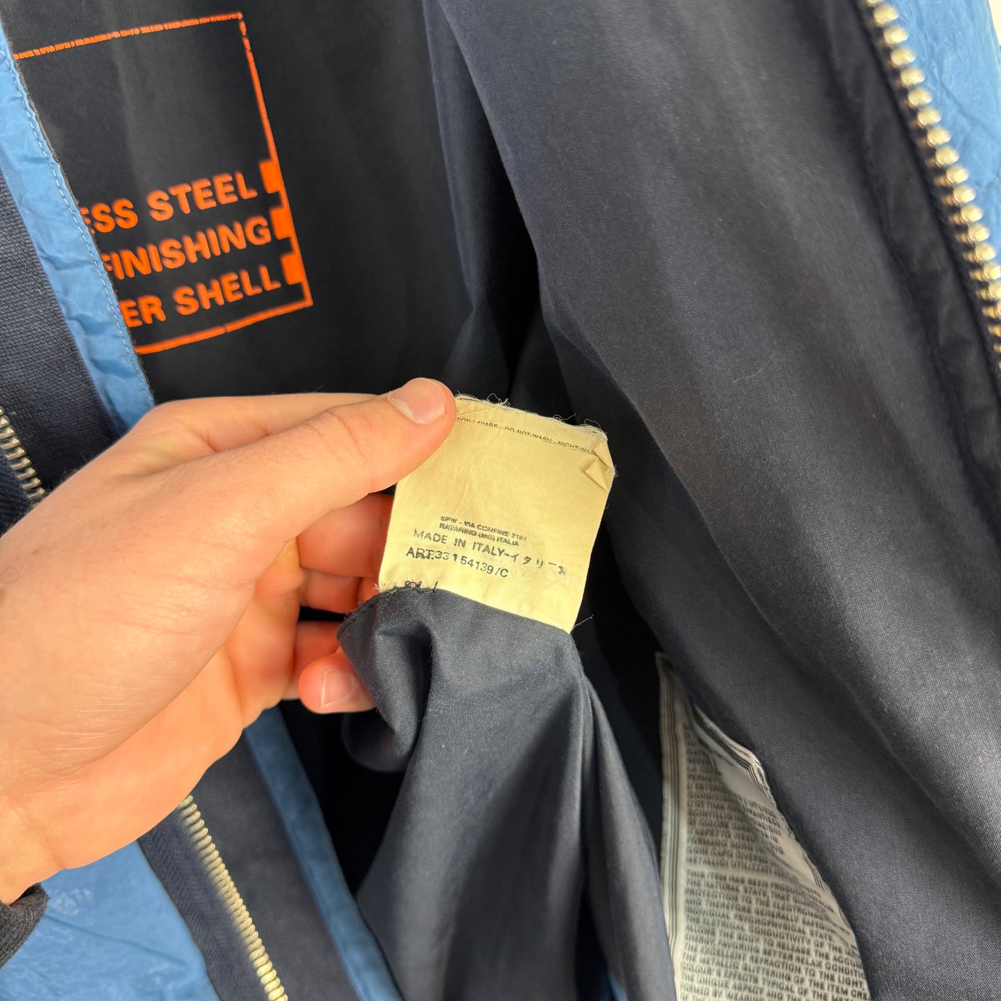 Stone Island Pure Metal Puffer Jacket AW2000