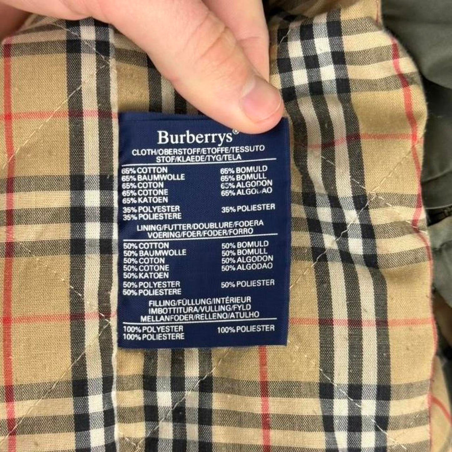 Burberry Vintage Nova Check Lined Jacket (L)
