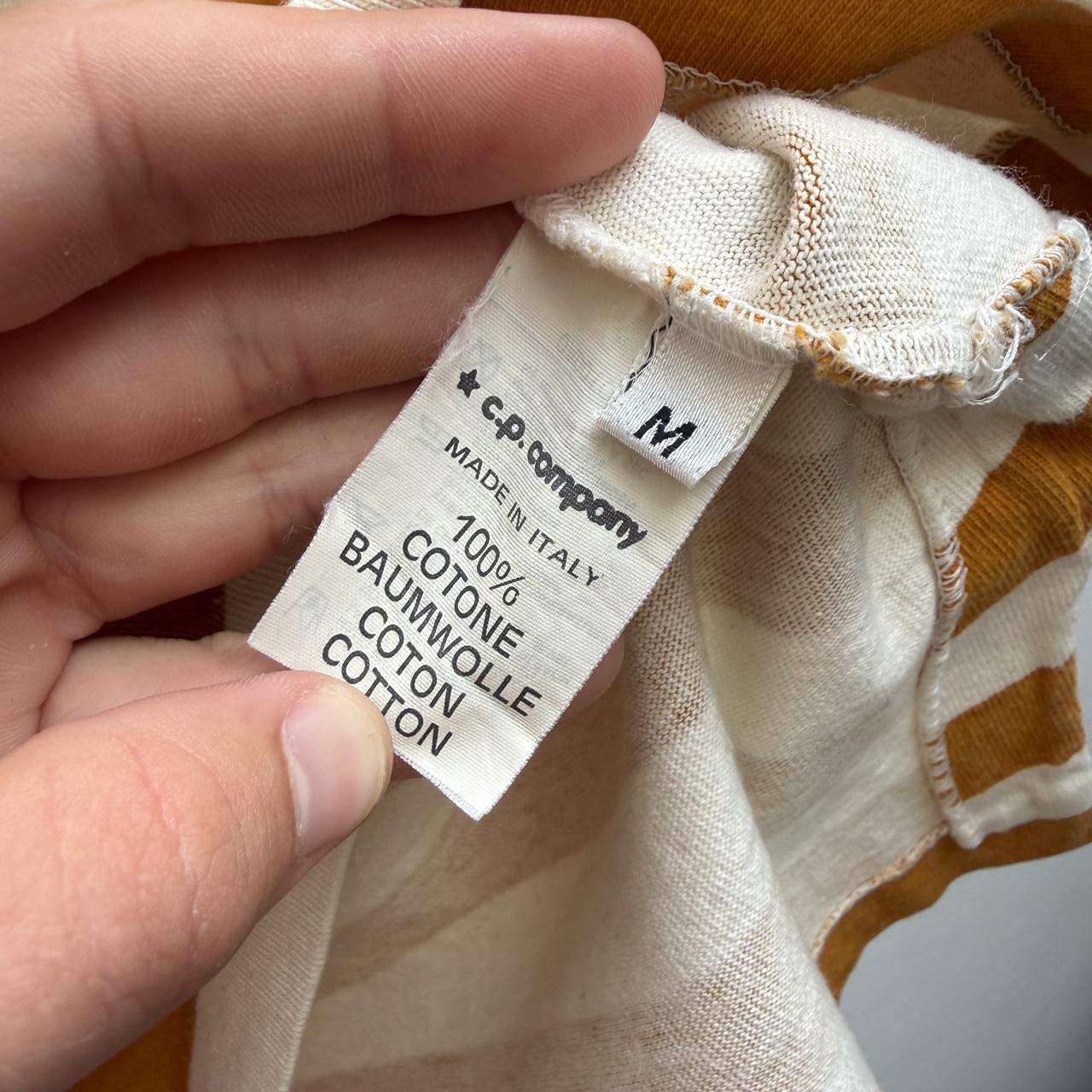 1989 Stone Island Reflective Logo T-shirt in yellow (M)